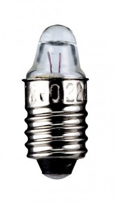 Linsenform Lampe - Spitzenform - Sockel E10 - 1,2V, 2,2V, 2,5V, 3,7 Volt
