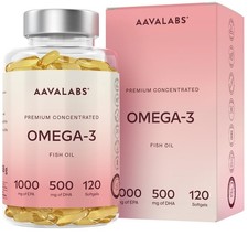 Omega 3 Kapseln Hochdosiert 2000mg - 1000mg EPA + 500mg 120 stück (1er …