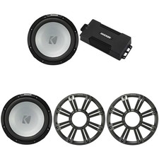 Kicker 48PXA6001 Weatherproof Powersport Mono Amp  2 12" 4 Ohm Free-Air Ma...
