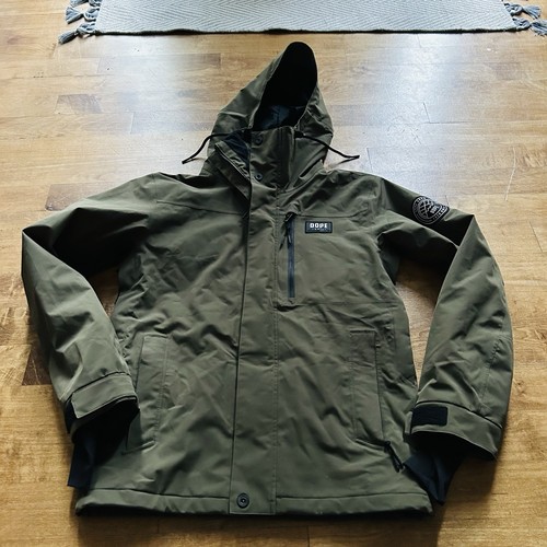 Dope Snow MMIX Blizzard Jacket Ski Snowboard Insulated olive Green Mens Small - Picture 2 of 6