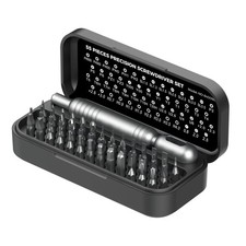 55 in 1 Precision Screwdriver Set with Dedicated Bit Slots for Organization
