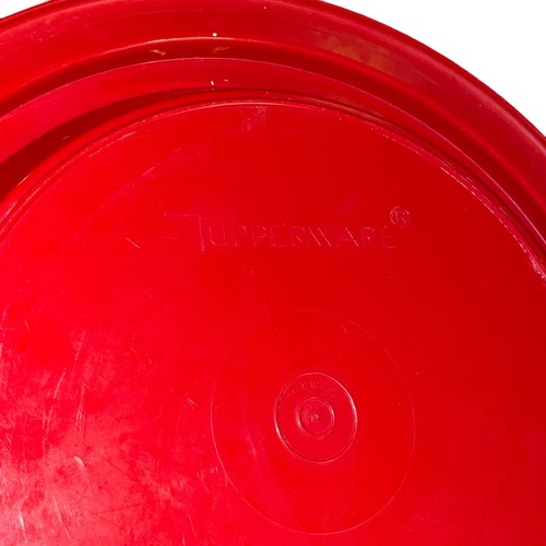 Vintage Tupperware Cake Pie Bottom Replacement Base Plate 719 USA Red 10" - Picture 4 of 7