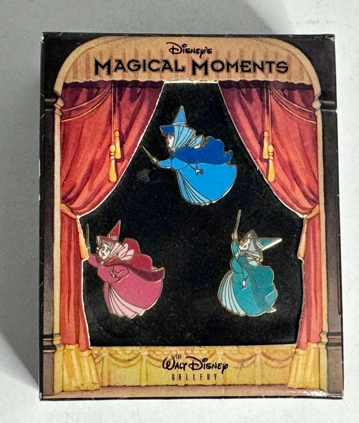 Disney's Magical Moments Three Good Fairies Sleeping Beauty Disney Pin Set