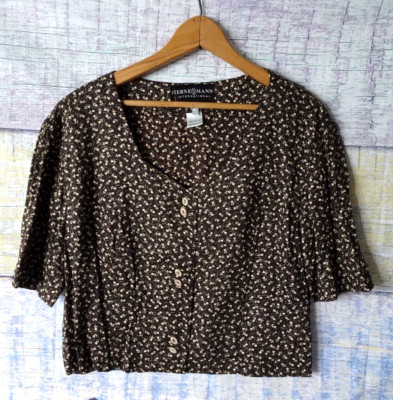 Sterne Mann International Women's Blouse Button Down Shirt Germany - US Size 12