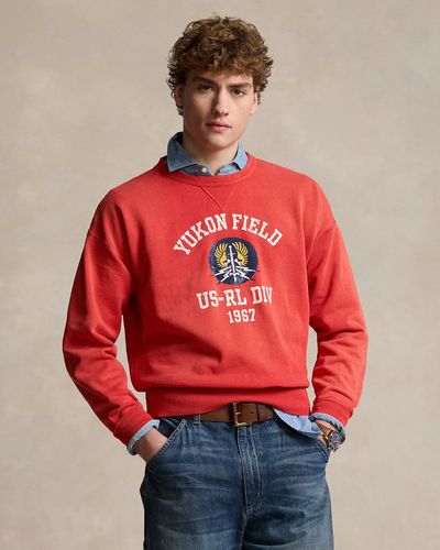 Polo Ralph Lauren Vintage Fit Fleece Graphic Sweatshirt Yukon Field Large - Picture 5 of 5