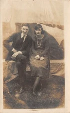 Miss Dickerson Buville ? New York Real Photo RPPC Couple