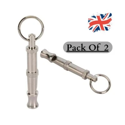 2x Dog Whistle Trainer, Recall, Stop Barking, Not Silent Pet Puppy Cat Training.