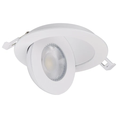 Satco S11840 9W CCT LED Direct Wire Downlight Gimbaled 4 Inch Round Remote White - Picture 4 of 12