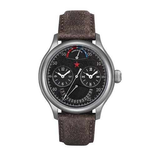 Orologio Automatico RED STAR SEAGULL ST2545 Dual Time 42 ore Riserva Retrogrado 45MM - Foto 18 di 23