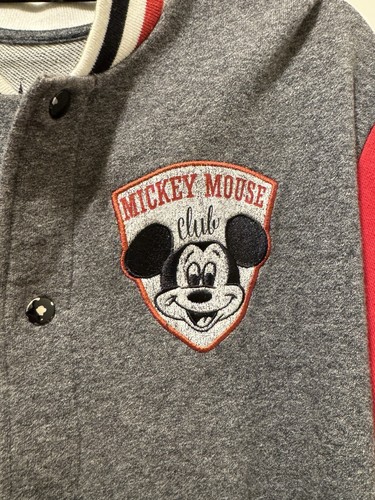 Disney Parks Jacket Mens M Varsity Mickey Mouse Mouseketeer Club Member Snap - Picture 2 of 5