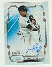 2019 Bowman Sterling ROOKIE AUTOGRAPH WAVE REFRACTOR VICTOR VICTOR MESA RC 6/125