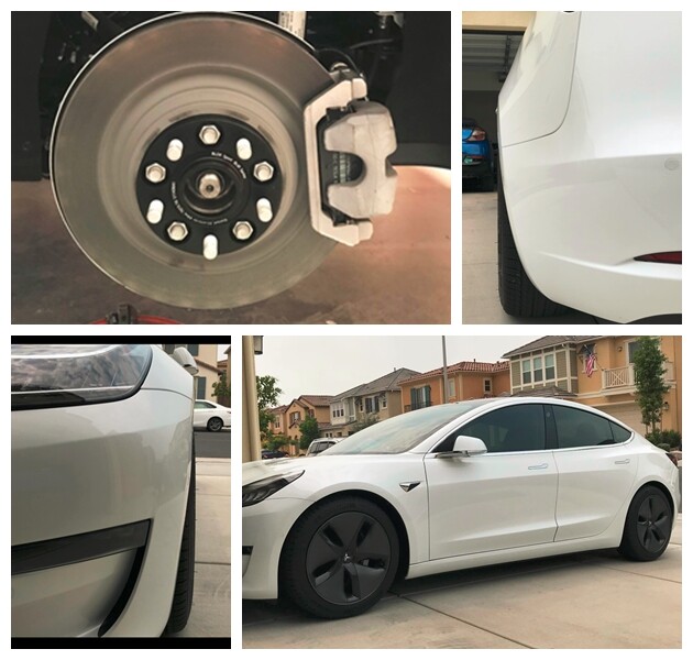 Fits Tesla Model 3 Base Long Range Performance Wheel Spacers 2Pc 20mm