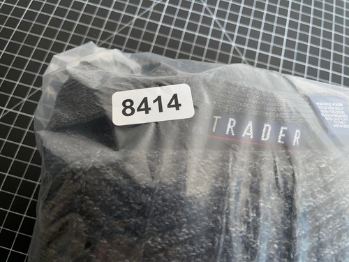 VTG 90s Textured Cotton Cardigan Adult XL Tall Gray Heavyweight Knit USA Made - Picture 11 of 11