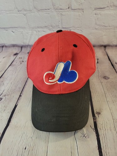 Montreal Expos Vintage Hat Black Red 