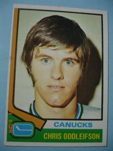 Authentic...1974-75 Topps "Vintage" Rookie Card # 108 Chris Oddleifson RC! N/MT!