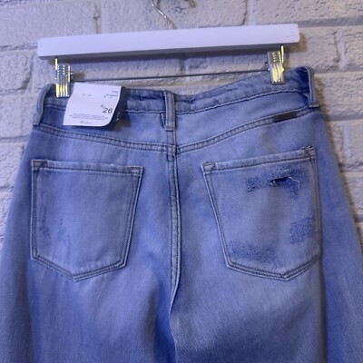 Kancan Women's Distressed Jeans Mid-Rise Skinny Medium Wash Size 5/26