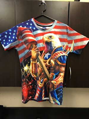 MR 1991 Inc & Miss Go - Eagle Double Sided Shirt Size XL