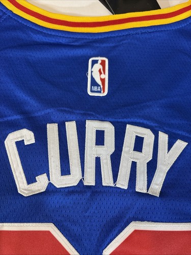 Nike Steph Curry Golden State Warriors #30 NBA Swingman CLASSIC Jersey Size 50 - Picture 8 of 11