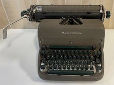 Vintage Mid Century Remington Rand Standard Typewriter 1955 Green Keys thumbnail
