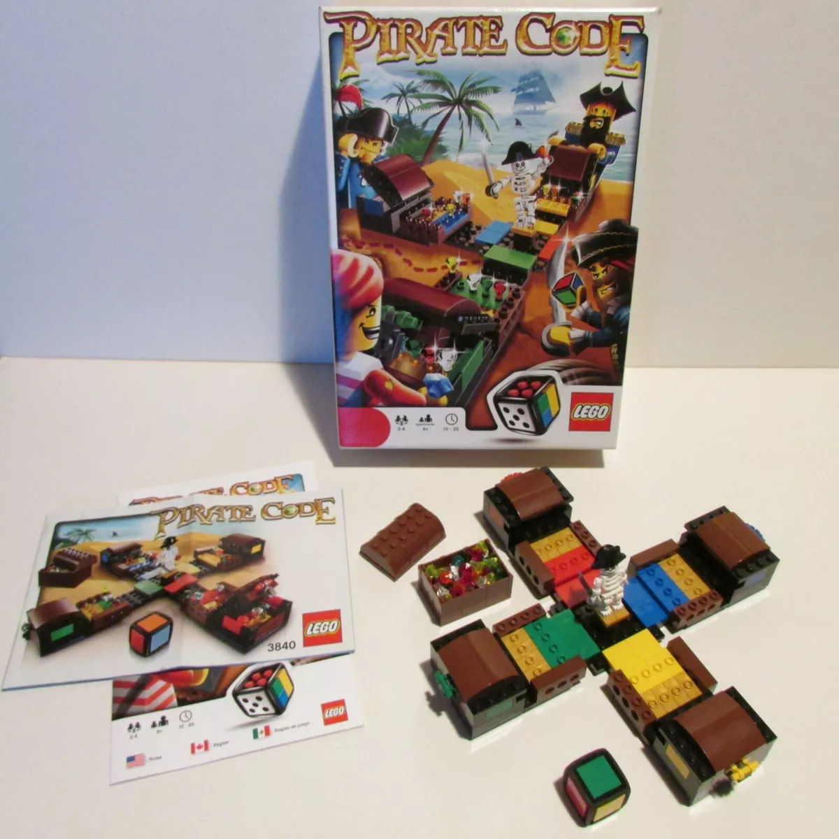 Lego Pirate Code Buildable Board Game 3840 Complete Instructions