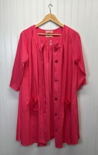 Vintage Aristocraft Nylon Nightgown and Robe Set Hot Pink Sz M