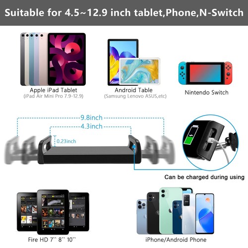 Handy Halter Bodenständer Bett Ständer Verstellbar Halterung für Tablet iPad NEU - Afbeelding 4 van 21