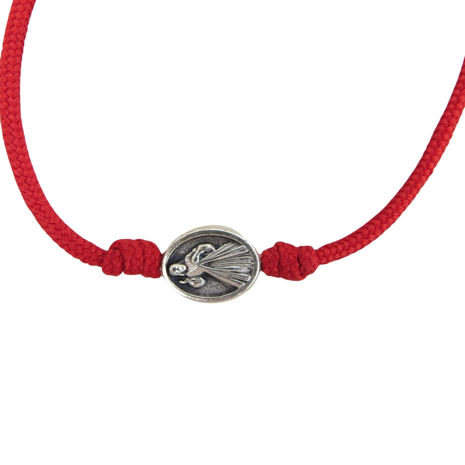 Divine Mercy Adjustable Cord Bracelet with Jesus I Trust in You Medal, One Size