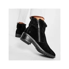 EMU Australia Merck W12400 Ankle Boots Black Womens Size 7 Suede
