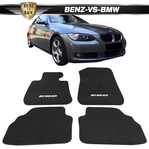 0713 E92 3Series Coupe 4PCS Floor Mats AntiSlip Carpets W/E92 Logo