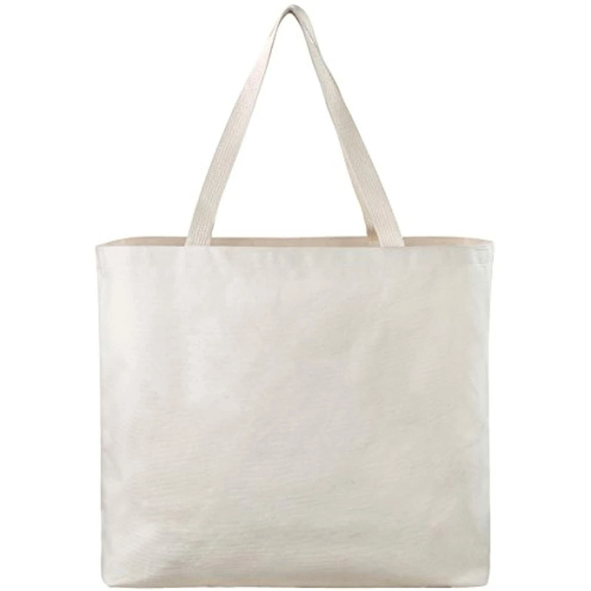 Reusable Canvas Bag - Decorate The Blank Tote Bag with Your Own Custom Design. Double Stitched with Two Sturdy Shoulder Straps. Great Arts and Crafts