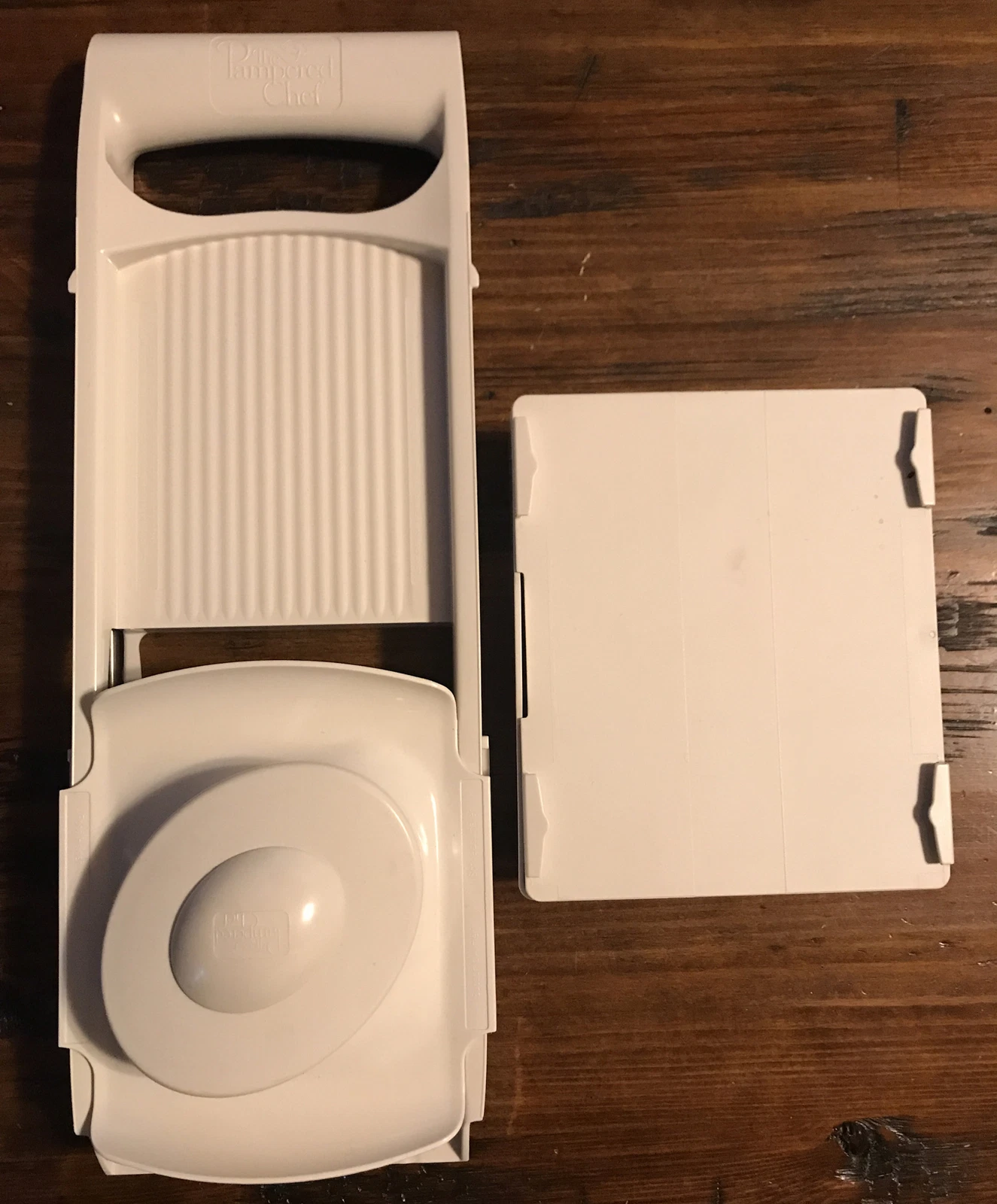 Pampered Chef Ultimate Mandoline Grater Slicer 4 Blades