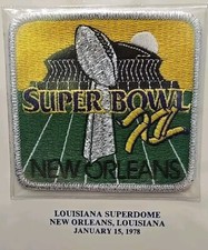 Official NFL Super Bowl Patch Collection Super Bowl XII Cowboys Broncos 1978