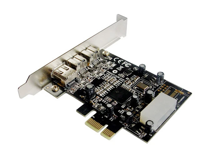 Combo 2x 1394b + 1x 1394a Firewire Ports PCI-Express Controller Card, TI Chipset - Image 3 of 4