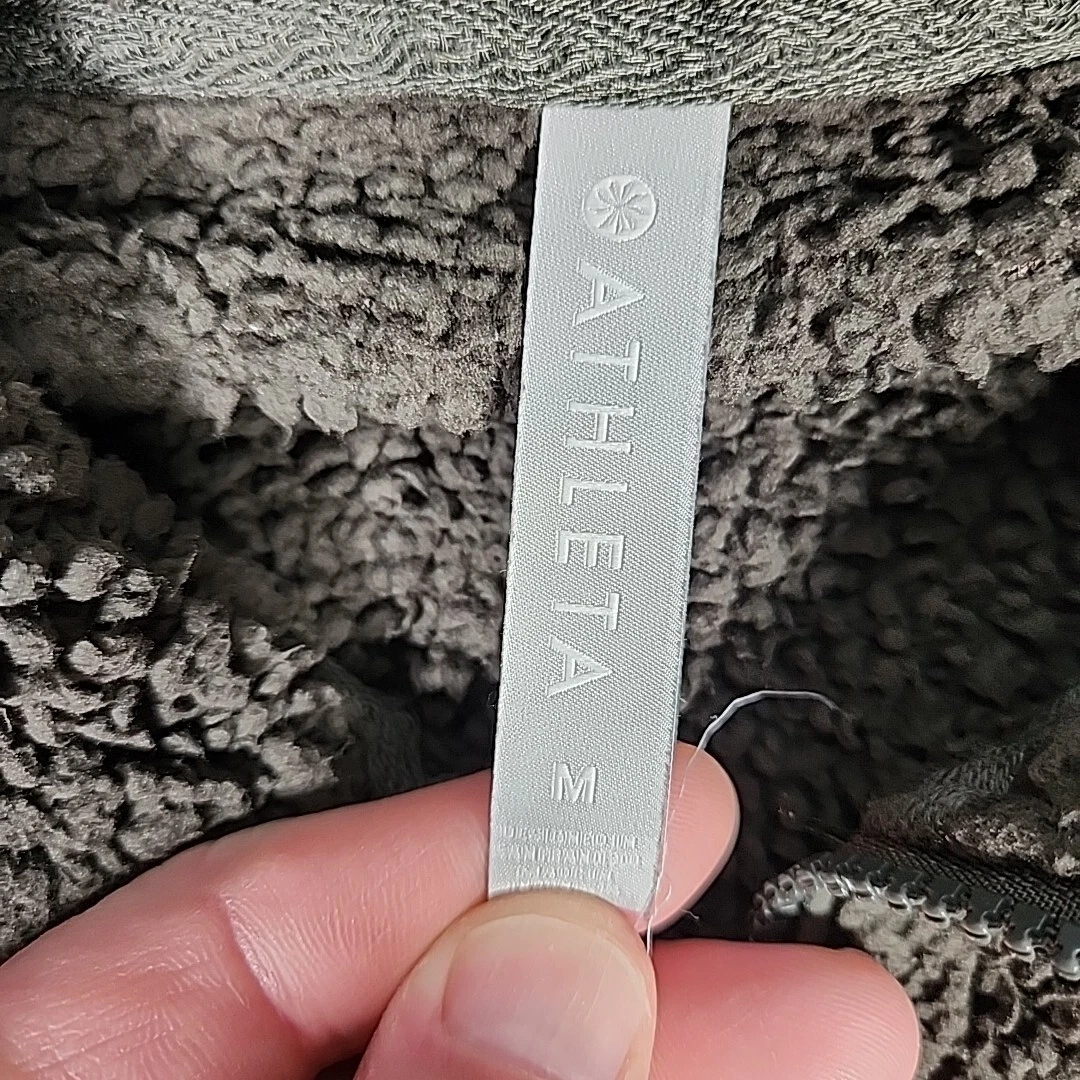 athleta pullover talus sherpa 1/2 zip sweatshirt