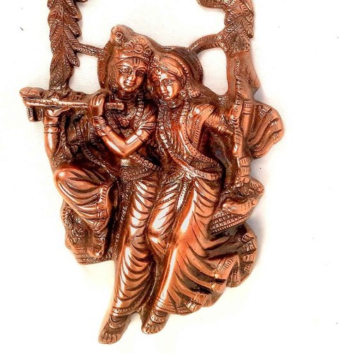 Radha Krishna Murti Appendiabiti da Parete - per Casa, Soggiorno, Ufficio, Puja - Foto 8 di 8