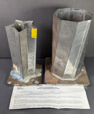 Star  Twisted Octo Metal Candle Molds Set of 2 PILLARS Aluminum - SEE DESCRIP.