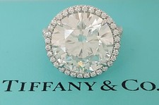 Tiffany & Co Platinum Soleste 8.66 ct Round Diamond Engagement Ring E / VVS2