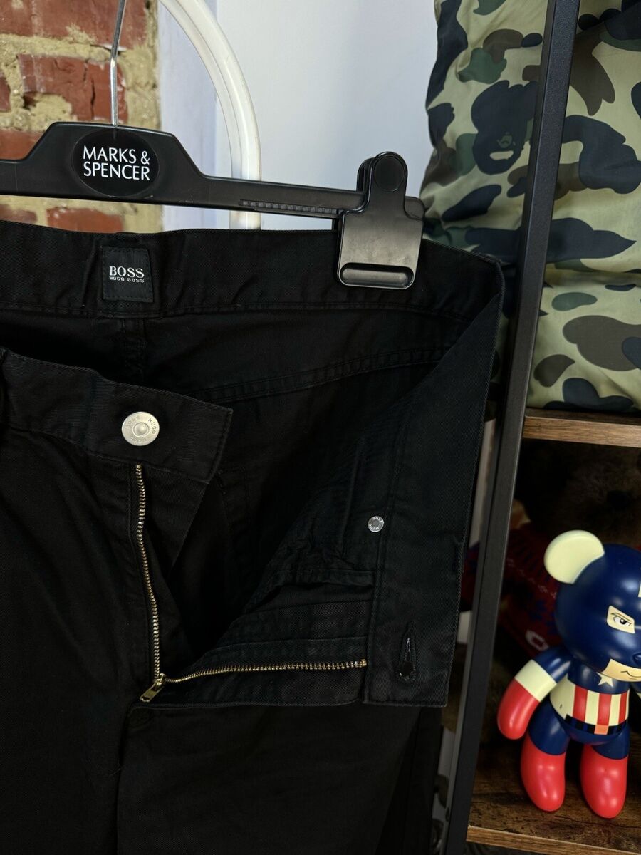 Men's HUGO BOSS Arkansas 1 Vintage Black Jeans Pants Size Men's HUGO BOSS Arkansas 1 Vintage Black Jeans Pants Size