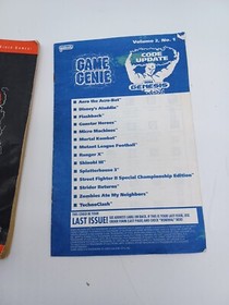 Game Genie Update Book Vol Sega NES Cheat Codes Galoob Video Game Manual LOT