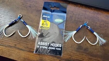 BKK 5X STRONG DOUBLE ASSIST HOOKS SLOW PITCH JIGGING 4/0