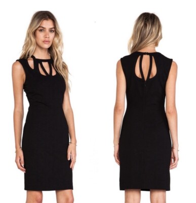 Diane Von Furstenberg DVF Amy Women black Cutout Dress Size - Main Image