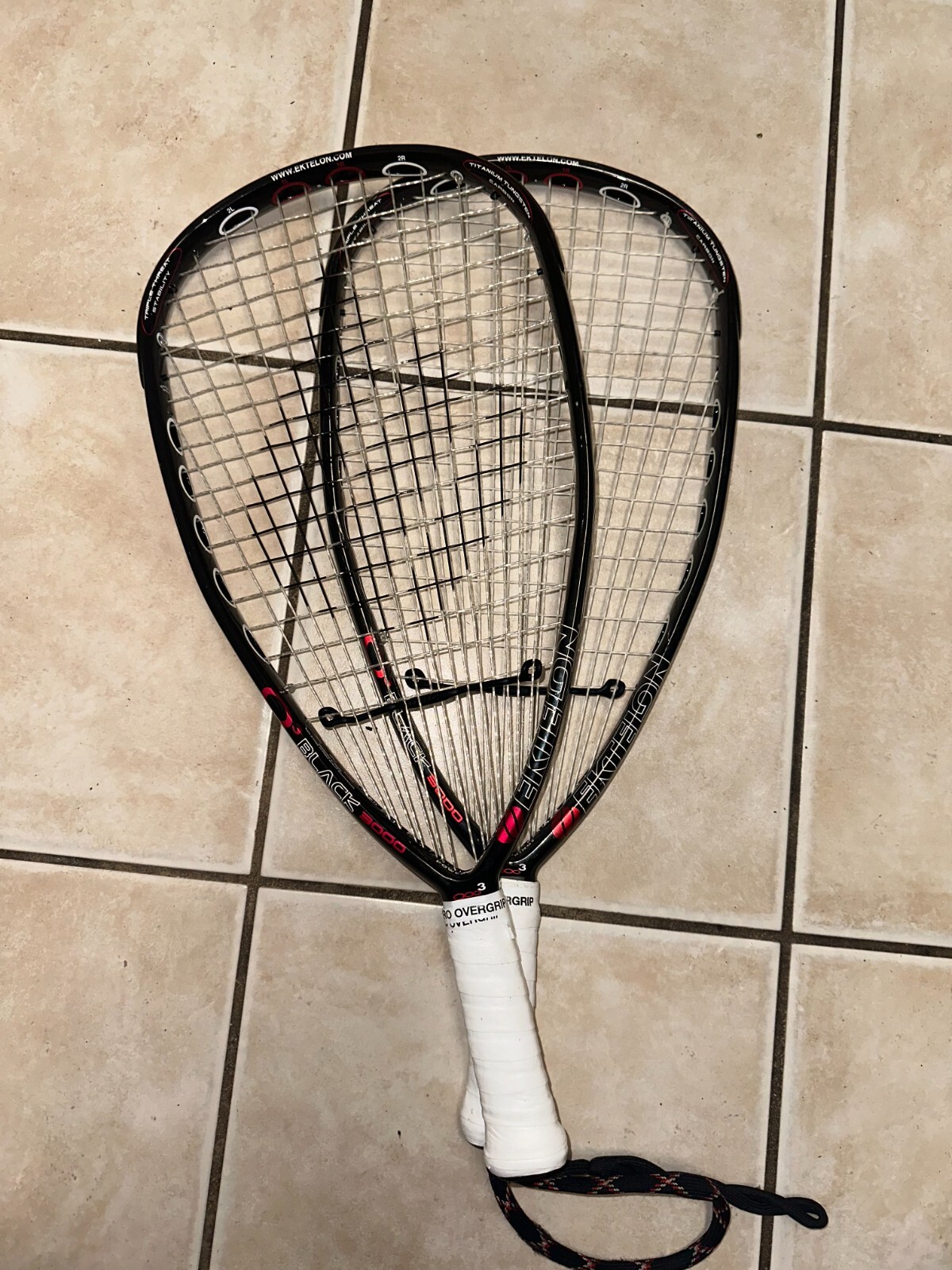 Pair of (2x) Ektelon O3 Black 3000 Racquetball Racquet Titanium Tungsten Carbonx eBay