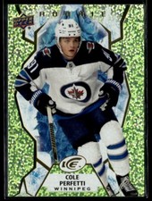2021-22 Upper Deck Ice Green Parallel Cole Perfetti Rookie #104
