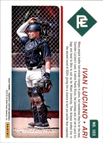 2024 Panini Prospect Edition Baseball Singles Choose Yours Rookies Skenes More! - Picture 45 of 89