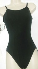 Princess Seamed Black Camisole leotard cotton spandex nude shelf bra