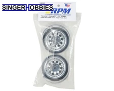 RPM 82323 12mm Spline Drive Revolver Short Course Wheels Chrome Slash Front HH