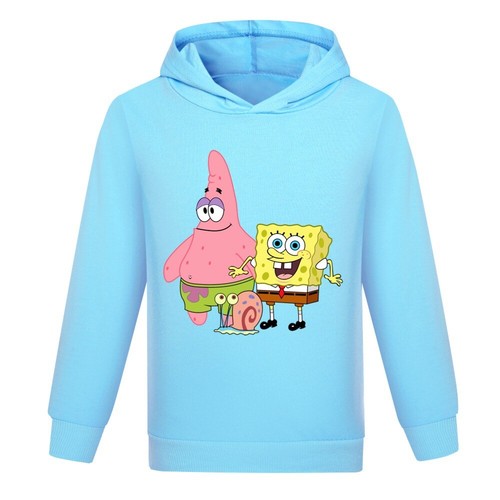 Kapuzenpullover Patrick Star SpongeBob Hoodie T-Shirt Sweetshirt Kinder Langarm - Bild 23 von 32