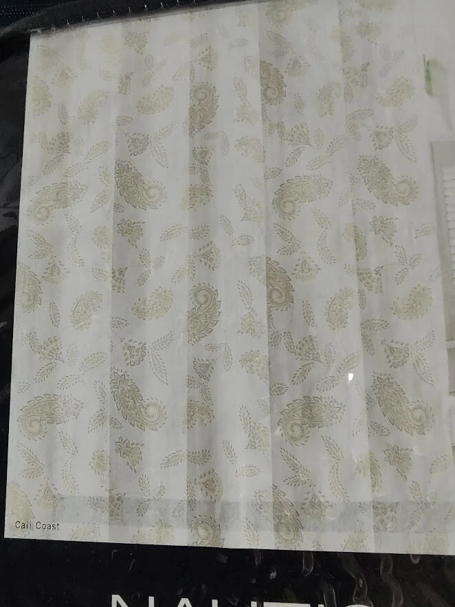 Cortina de ducha Nautica 'Cali Coast' 100 % tela algodón 72" x 72" - Nuevo en paquete Foto 3 de 3