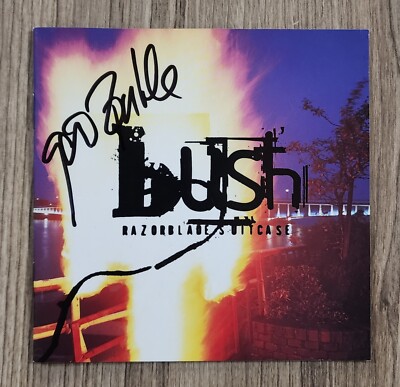Gavin Rossdale Signed Bush - Razorblade Suitcase CD Booklet Lead