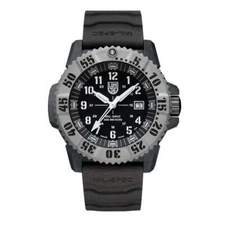 New Luminox Military Specification Black Dial Rubber Band Mens Watch XS.3351.SET